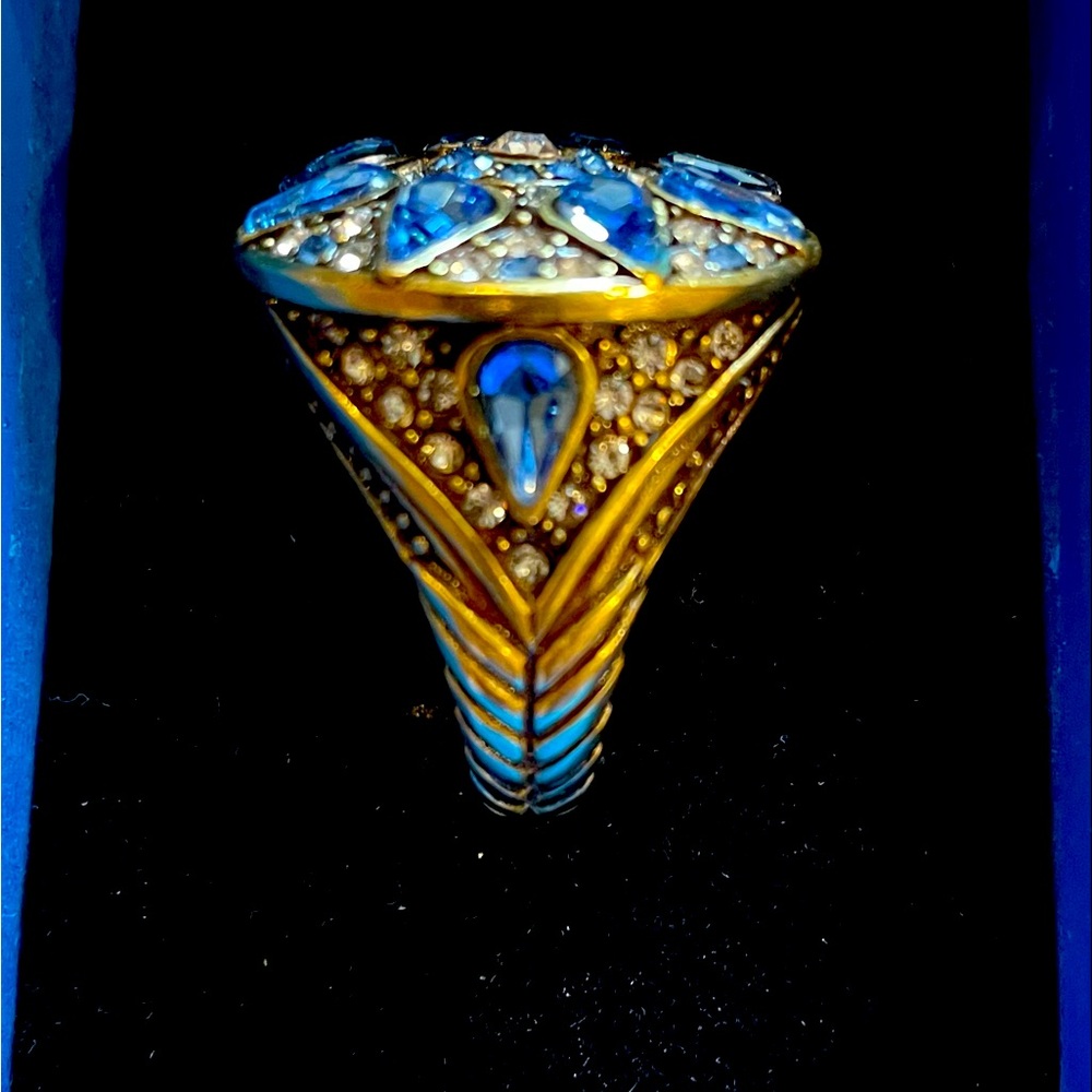 Heidi Daus Crystal Ring , Blue Crystals